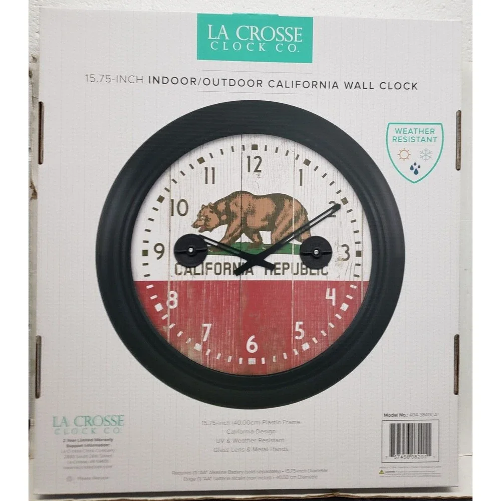 X-Large Plastic Outdoor Wall Clock, app.16